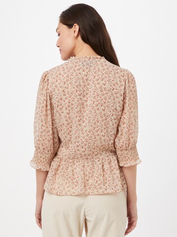 Neo Noir - Blusa 'Tamra Sweet Flower' em bege