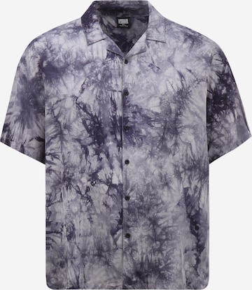 Urban Classics Comfort fit Button Up Shirt in Blue: front