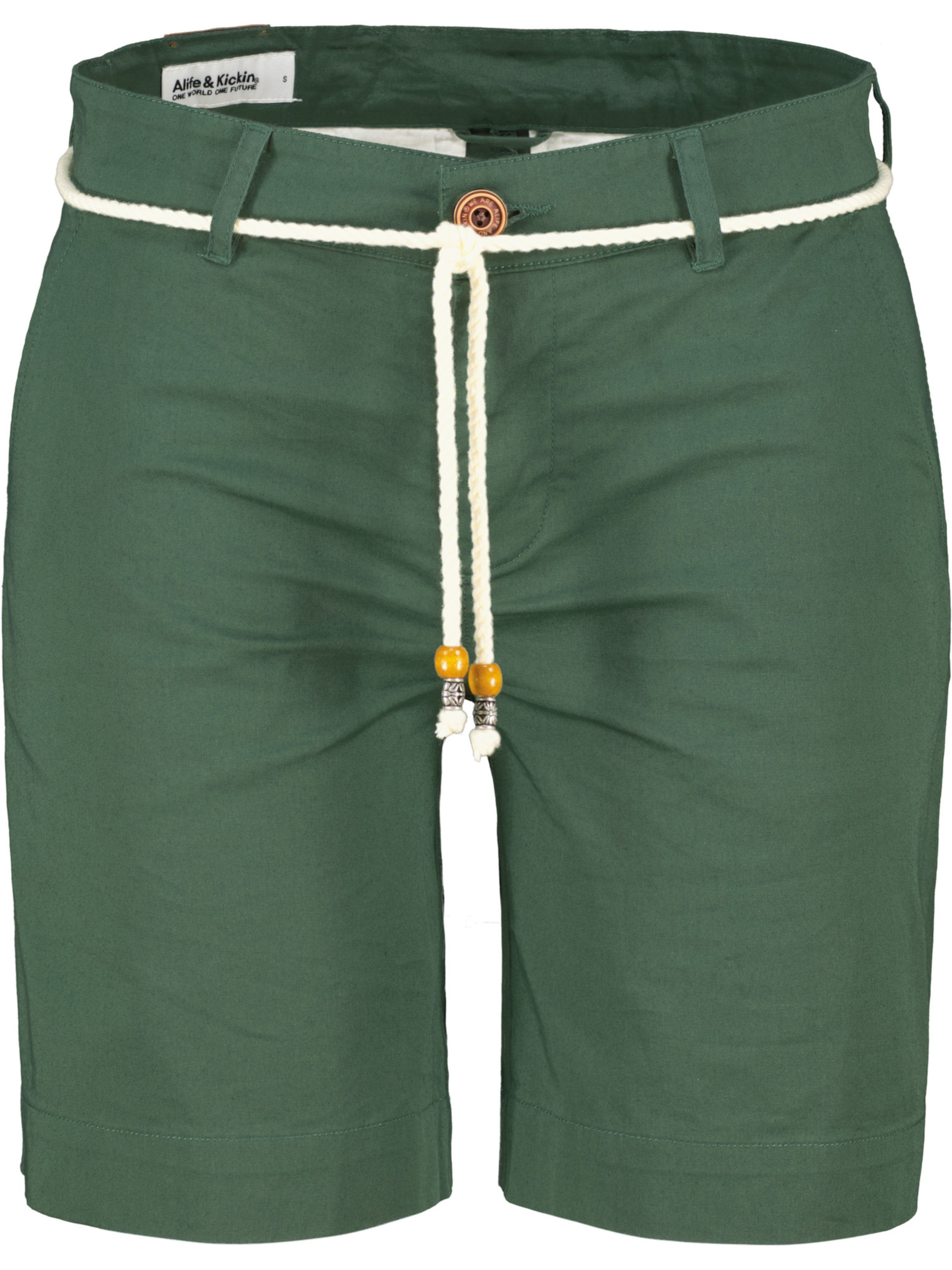 alife & kickin Regular Chino in Groen: voorkant
