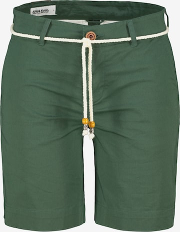 alife & kickin Regular Chino in Groen: voorkant