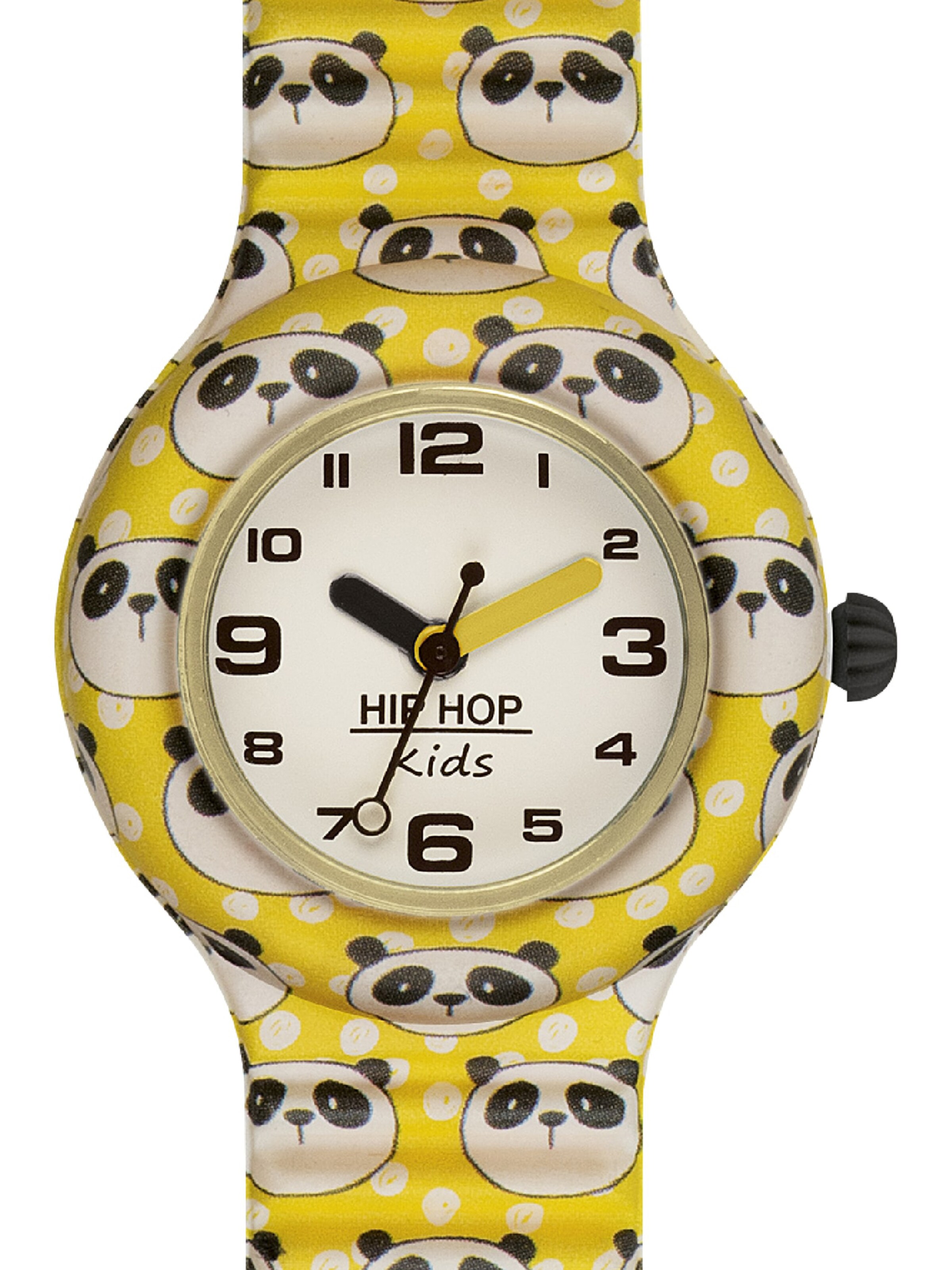 Orologio di Hip Hop in giallo: frontale