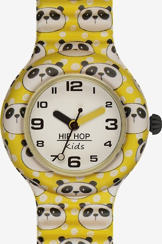 Orologio di Hip Hop in giallo: frontale
