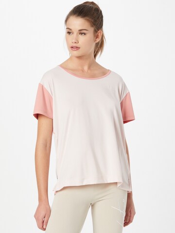 T-shirt fonctionnel UNDER ARMOUR en rose : devant