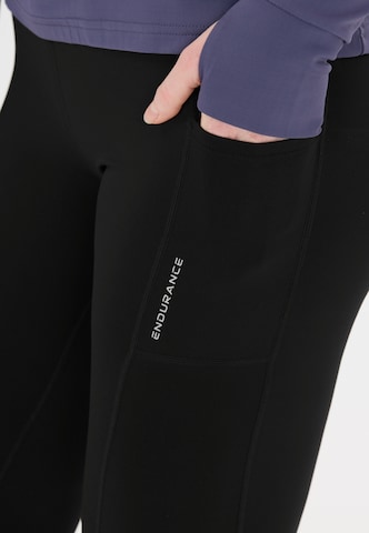 ENDURANCE Slimfit Sportbroek 'Strong' in Zwart