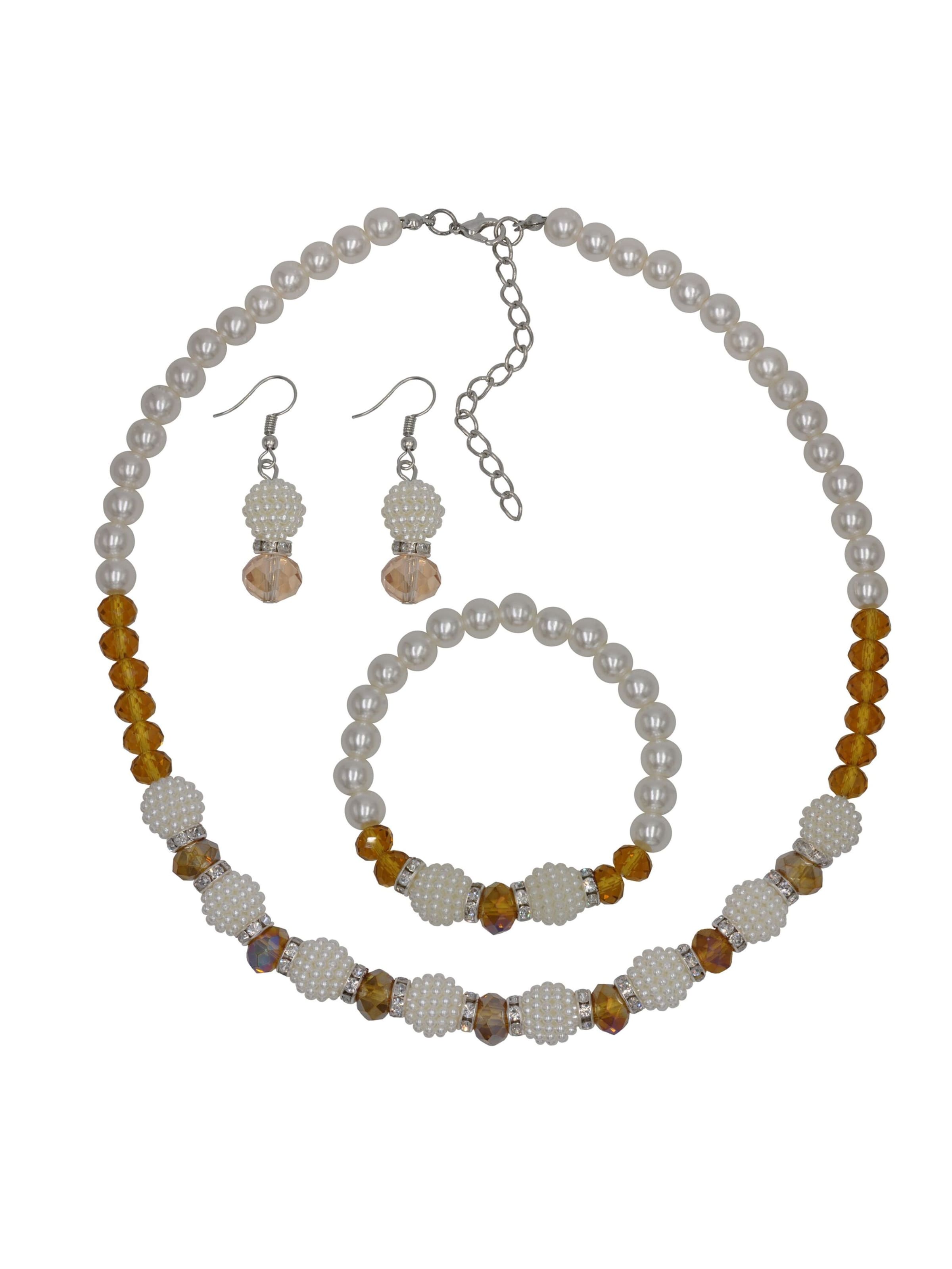 Steuer Schmuckset in Gelb: Vorderseite