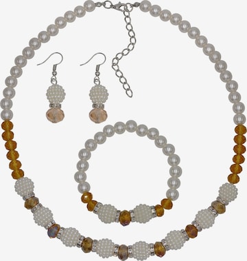 Parure de bijoux Steuer en jaune : devant