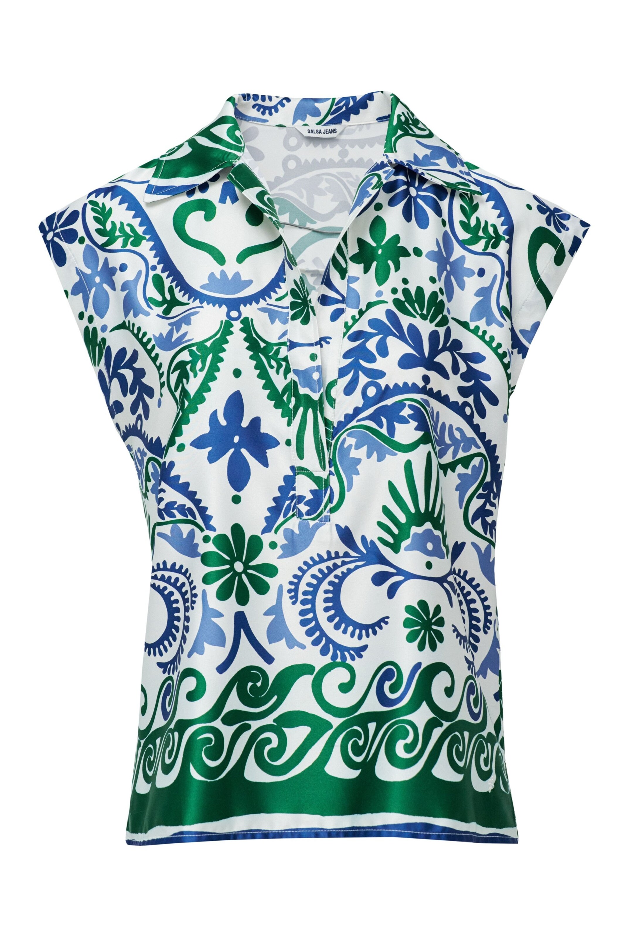 Salsa Jeans Bluse in Weiß: Vorderseite