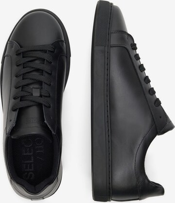 SELECTED HOMME Platform trainers in Black