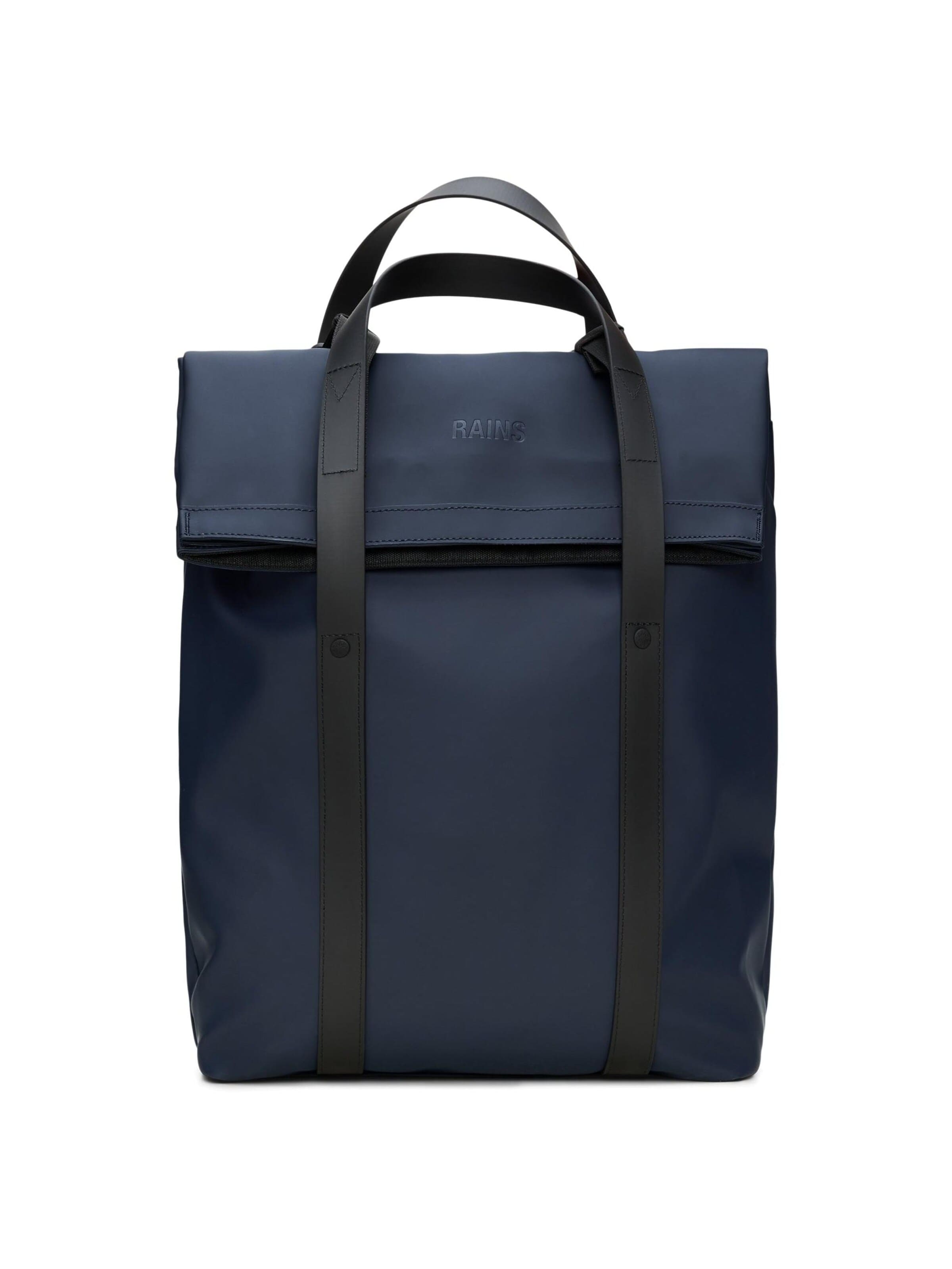 RAINS Backpack '2 Way' in Blue: front