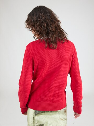 Blutsgeschwister Knit Cardigan 'Save the Brave' in Red