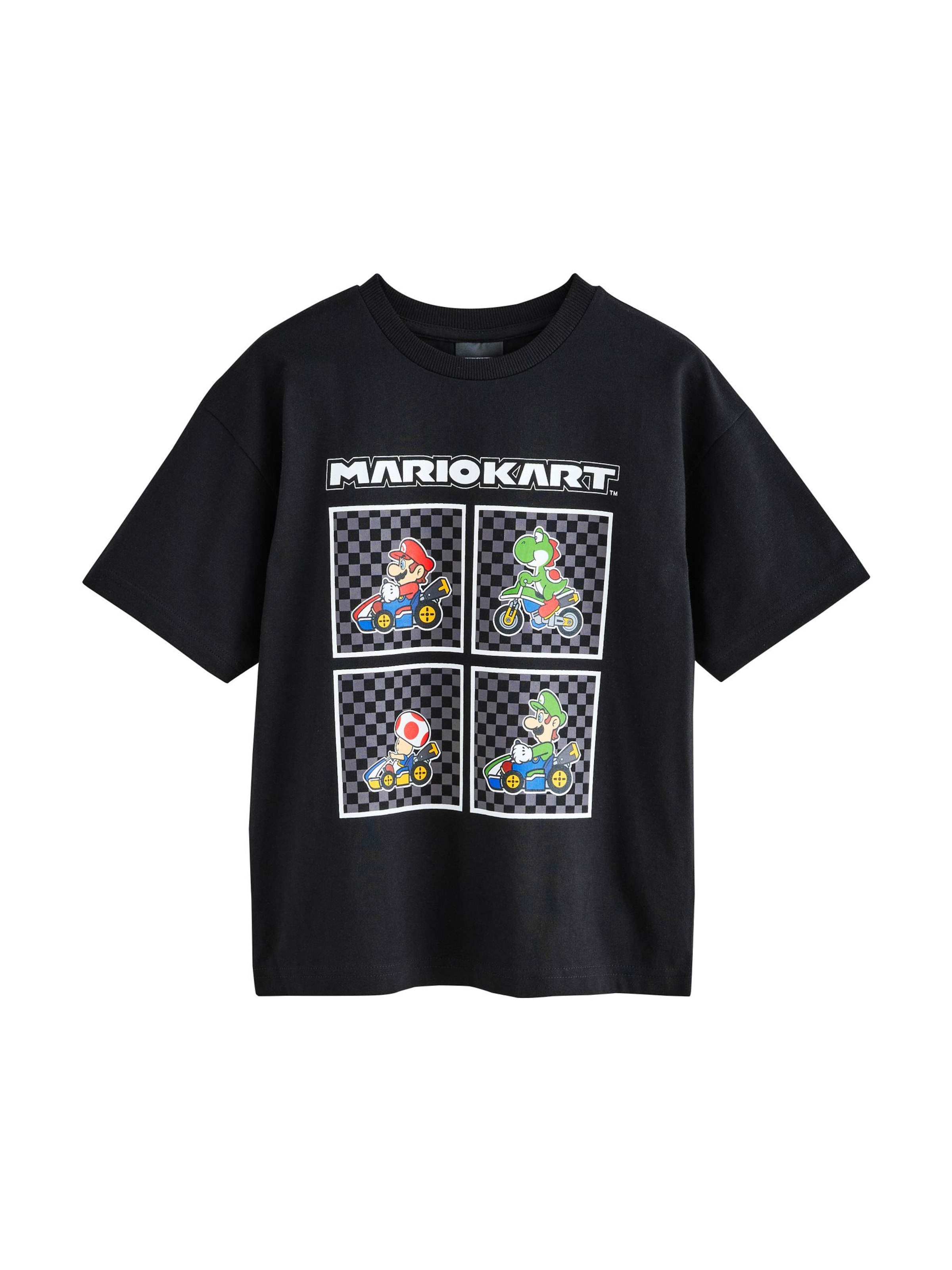 Next - Camiseta 'Mario Gaming' en negro: frente