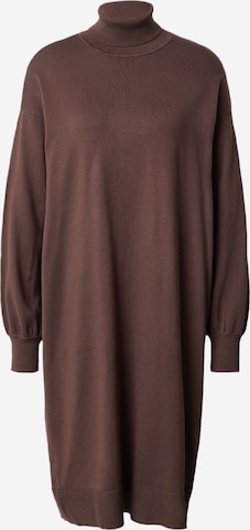 Soft Rebels Knitted dress 'Lea' in Brown: front