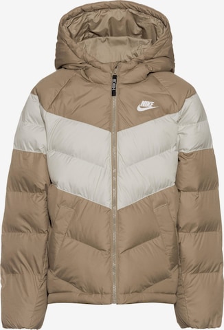 Nike Sportswear Winter Jacket 'NSW' in Beige: front
