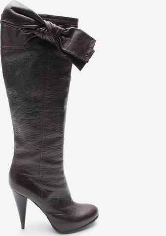Dior Dress Boots in 37,5 in Brown: front