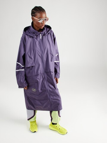 ADIDAS BY STELLA MCCARTNEY - Sobretudo outdoor em roxo: frente