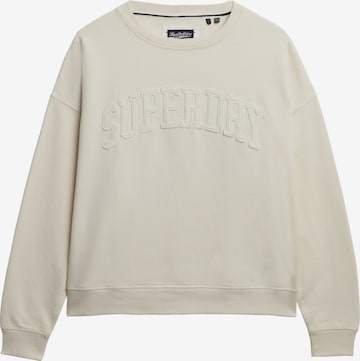 Superdry Sweatshirt 'Athletic Essentials' in Wit: voorkant