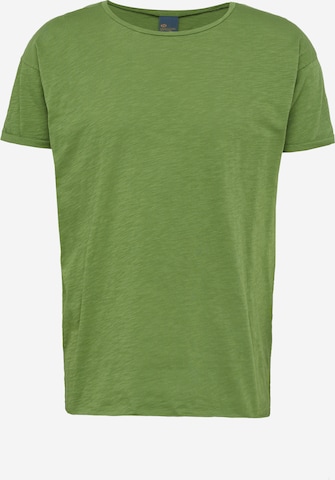 Nudie Jeans Co Shirt 'Roger Slub' in Groen: voorkant