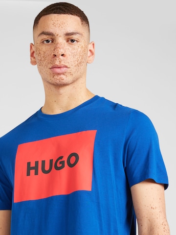 HUGO - Camisa 'Dulive222' em azul