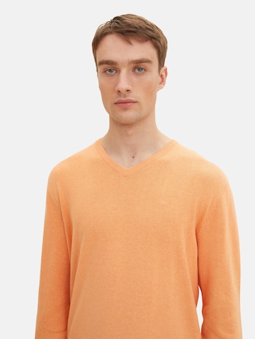 TOM TAILOR Regular Fit Pullover in Orange