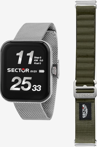 SECTOR Digital Watch in Silver: front