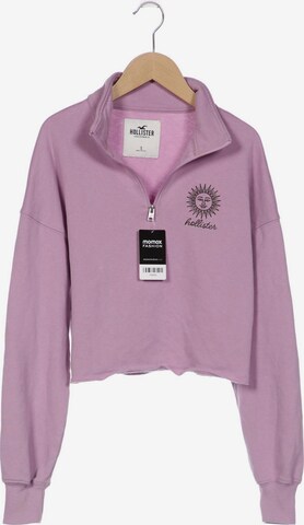 HOLLISTER Sweatshirt & Zip-Up Hoodie in S in Purple: front