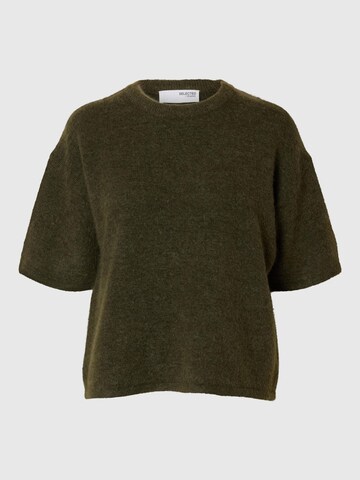 SELECTED FEMME Pullover 'MALINE-LILIANA' in Grün: Vorderseite