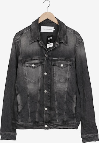Calvin Klein Jeans Jacke XL in Grau: Vorderseite
