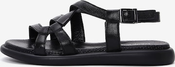 Derimod Strap Sandals in Black: front