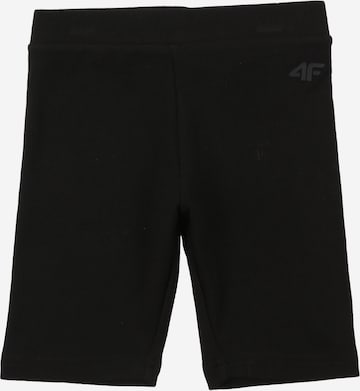 4F JuniorSkinny Sportske hlače - crna boja: prednji dio