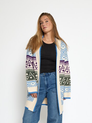 DESIRES Strickjacke 'Fija' in Blau: Vorderseite