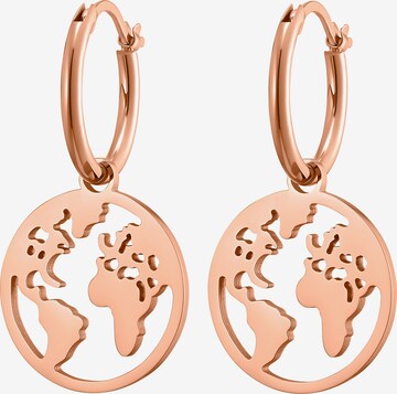 Boucles d'oreilles 'Orbis' Heideman en or : devant