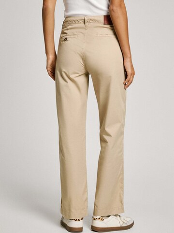 Pepe Jeans Loose fit Trousers 'Gina' in Beige