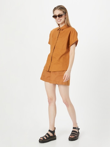 FRNCH PARIS Bluse 'CLARY' in Braun