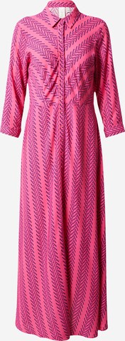 Y.A.S Платье-рубашка 'SAVANNA' в Ярко-розовый: спереди