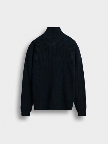 Burocs Knit Cardigan in Blue