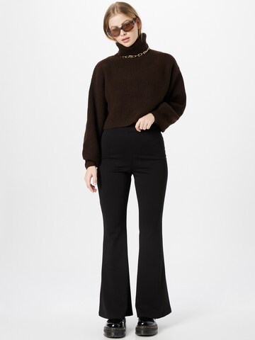 Monki Flared Trousers in Black