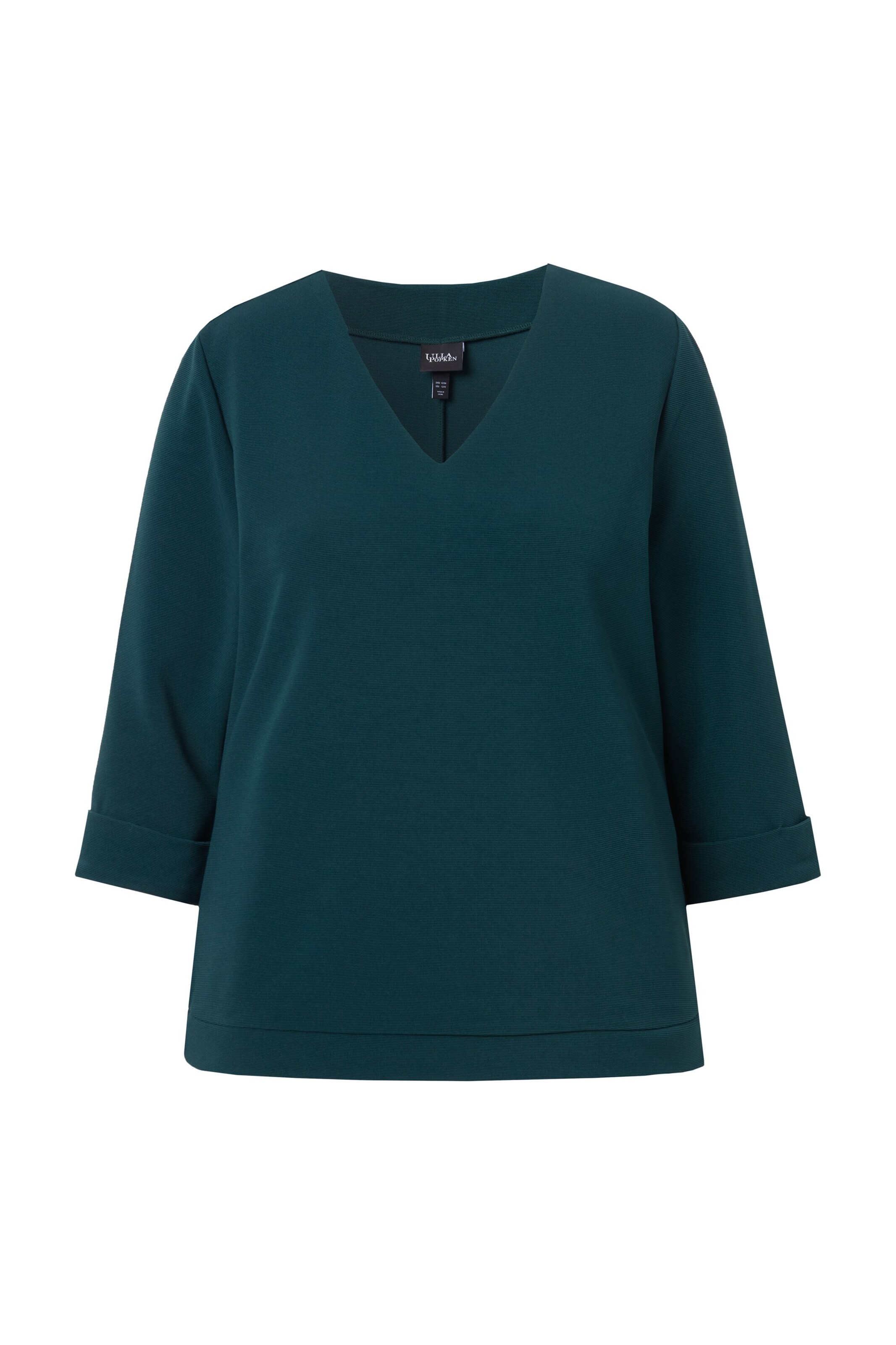 Ulla Popken Shirt in Groen: voorkant