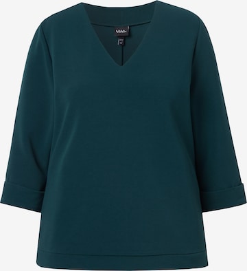 T-shirt Ulla Popken en vert : devant