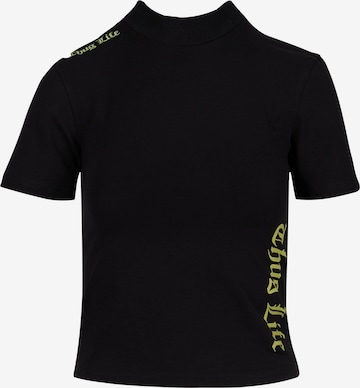 Thug Life Shirt 'Statement' in Black: front
