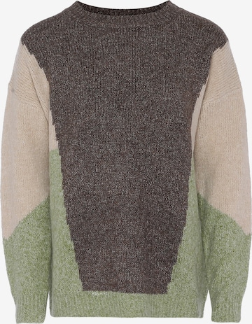 Pull-over Tanuna en beige : devant