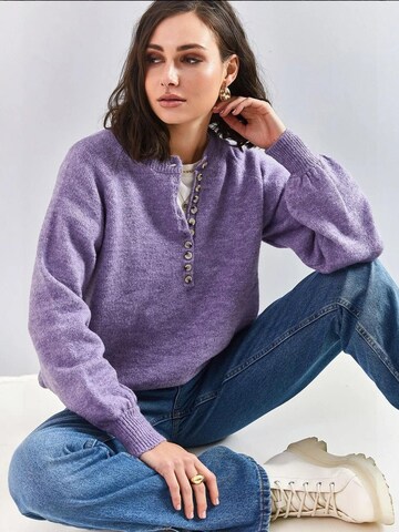 Pullover di Bianco Lucci in lilla