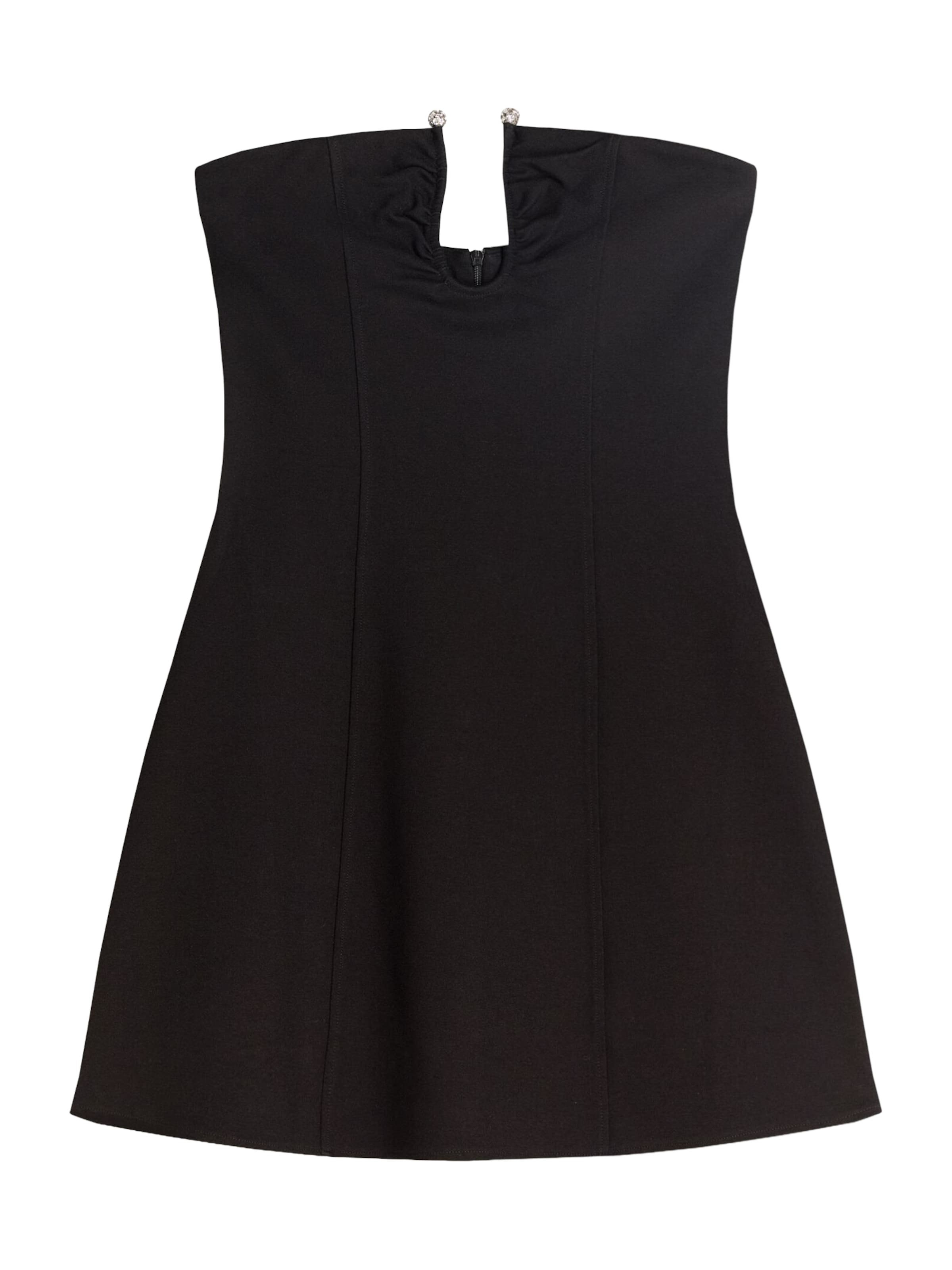 Bershka Robe en noir, Vue avec produit