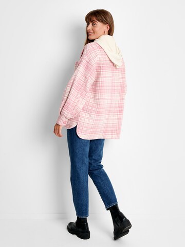 Threadbare Between-Season Jacket 'Drake' in Pink