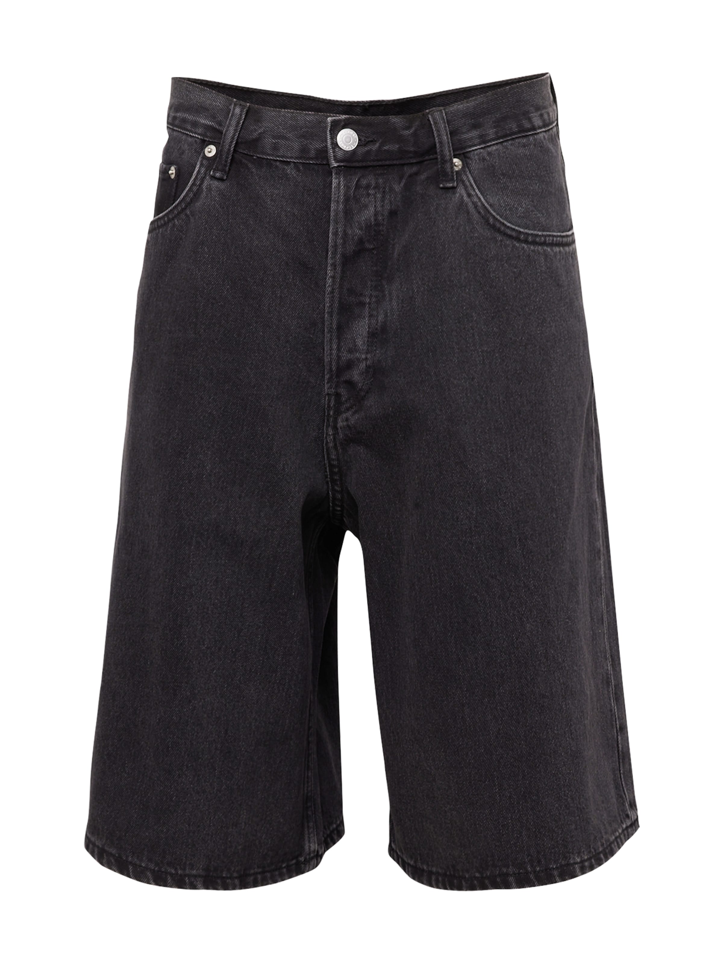 WEEKDAY Baggy Jeans 'Astro' in Black: front