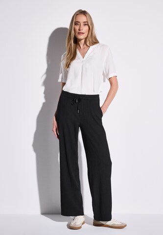 STREET ONE Loosefit Hose in Schwarz