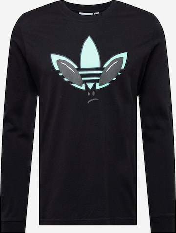 ADIDAS ORIGINALS Sweatshirt 'Q1 LS' in Black: front