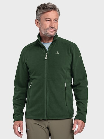 Veste en polaire fonctionnelle Schöffel en vert : devant