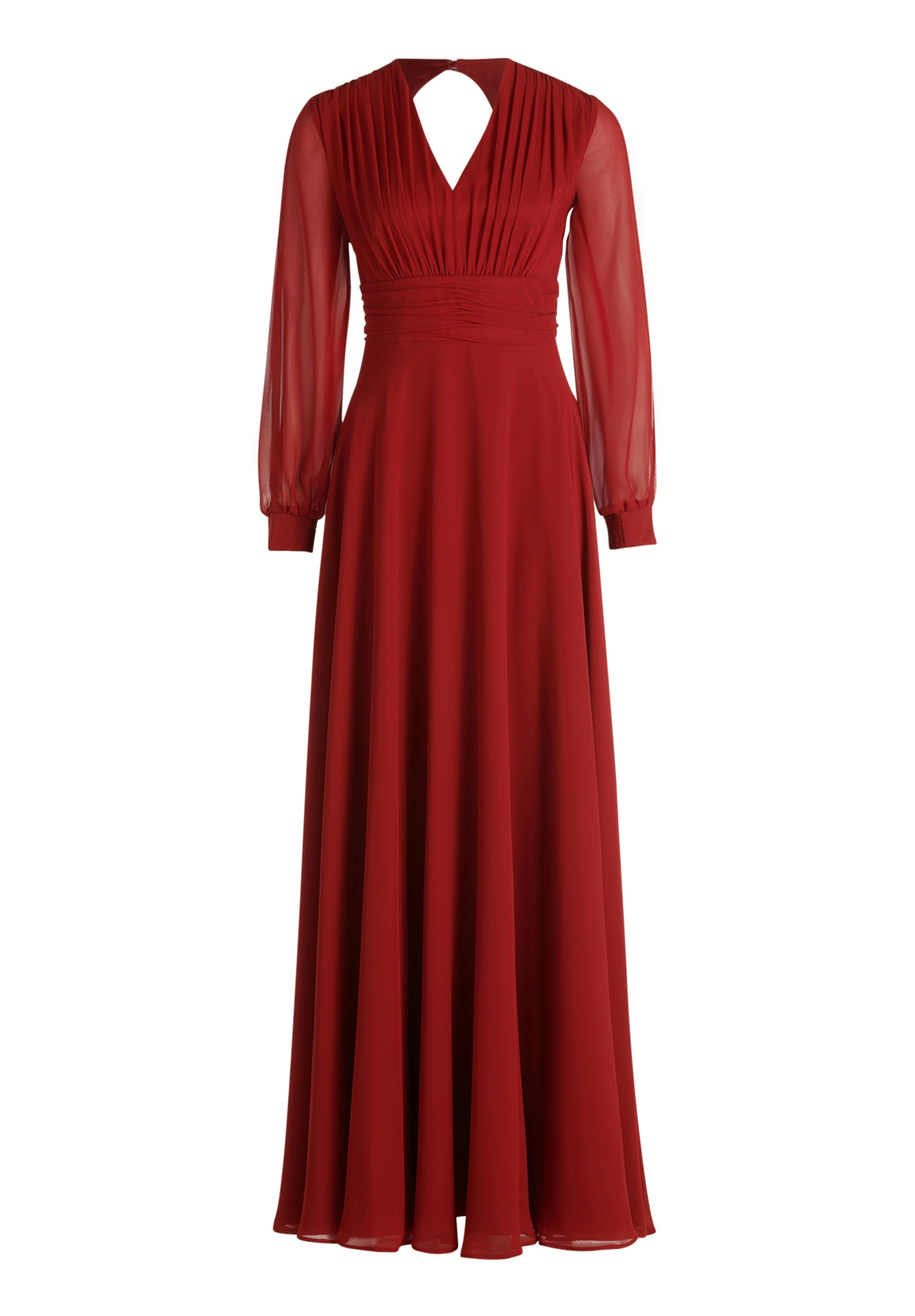 Vera Mont - Vestido de noche en rojo: frente