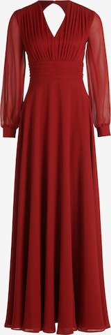 Vera Mont - Vestido de noche en rojo: frente