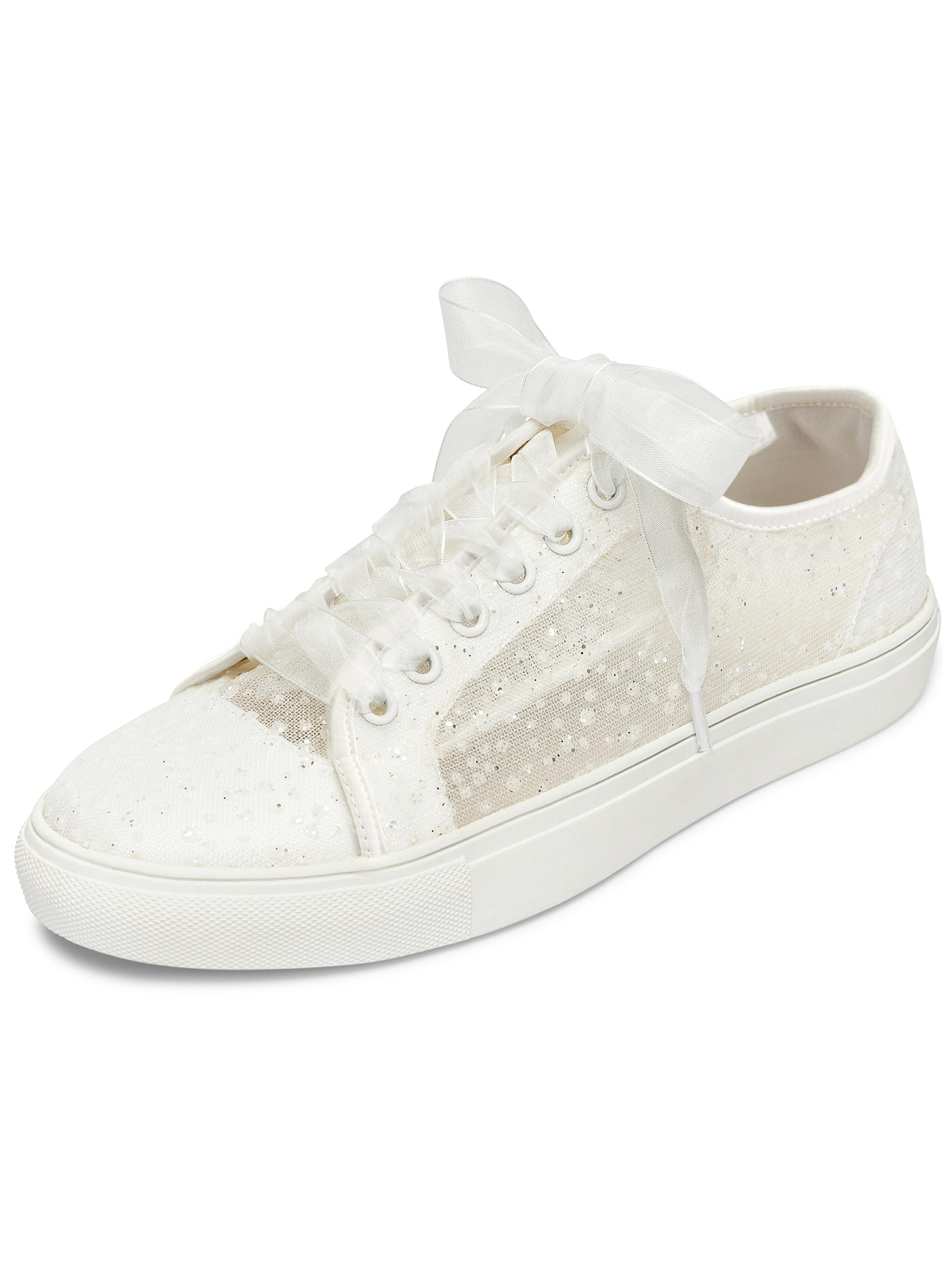 jiajia Sneaker low '883-2A Sanfte Weiße Mesh-Sneaker mit Schleife, Hochzeits- und Alltagsschuhe'‌‌‌‌‌‌‌‌‌‌ in Beige: Vorderseite